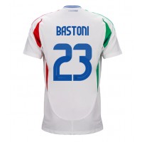 Camiseta Italia Alessandro Bastoni #23 Visitante Equipación Eurocopa 2024 manga corta